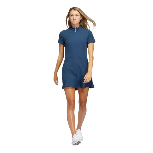 Adidas Ladies Frill Dress - Navy