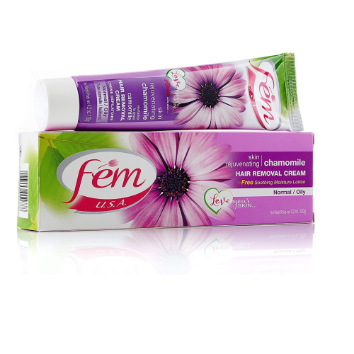 Fem Hair Removal Cream Skin Rejuvenating Chamomile 4.2oz