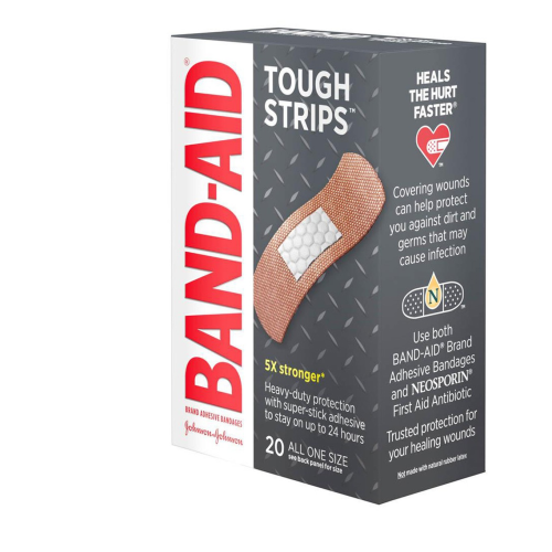 BAND AID TOUGH STRIPS 20 PCS