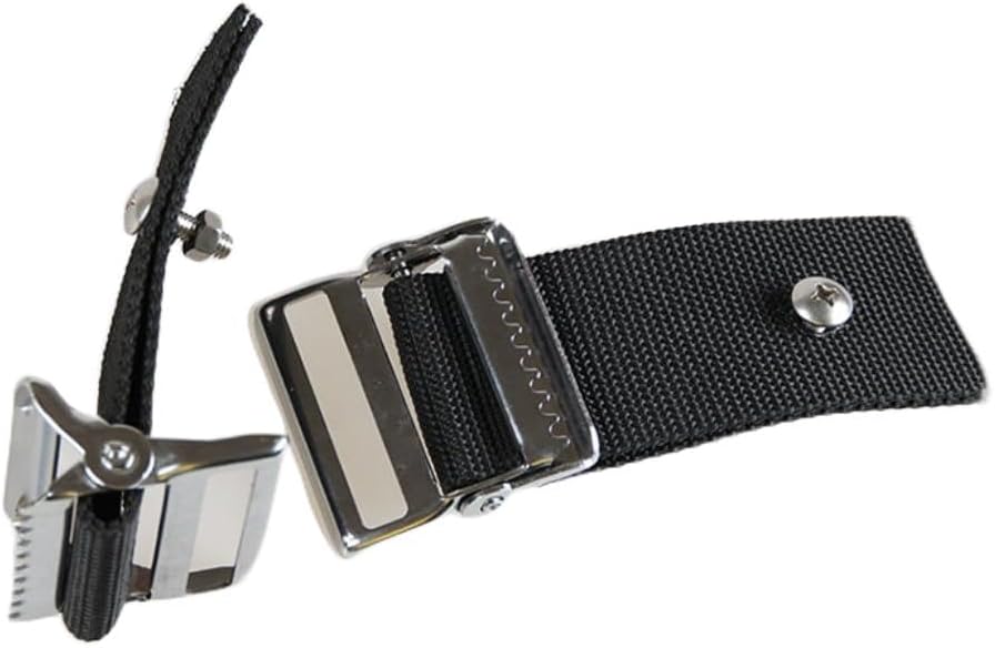 Golf Cart Bag Straps Buckle, 2 Pack Universal Stainless Steel Quick Side Release Curved Buckle Clip