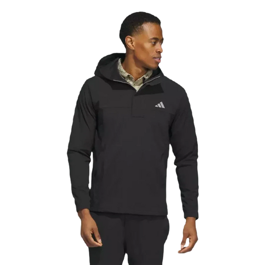 Adidas Ripstop 1/4 Zip Golf Hoodie - Black