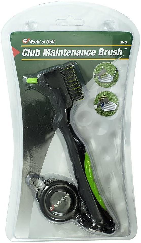 JEF World of Golf Club Maintenance Brush Black/Green