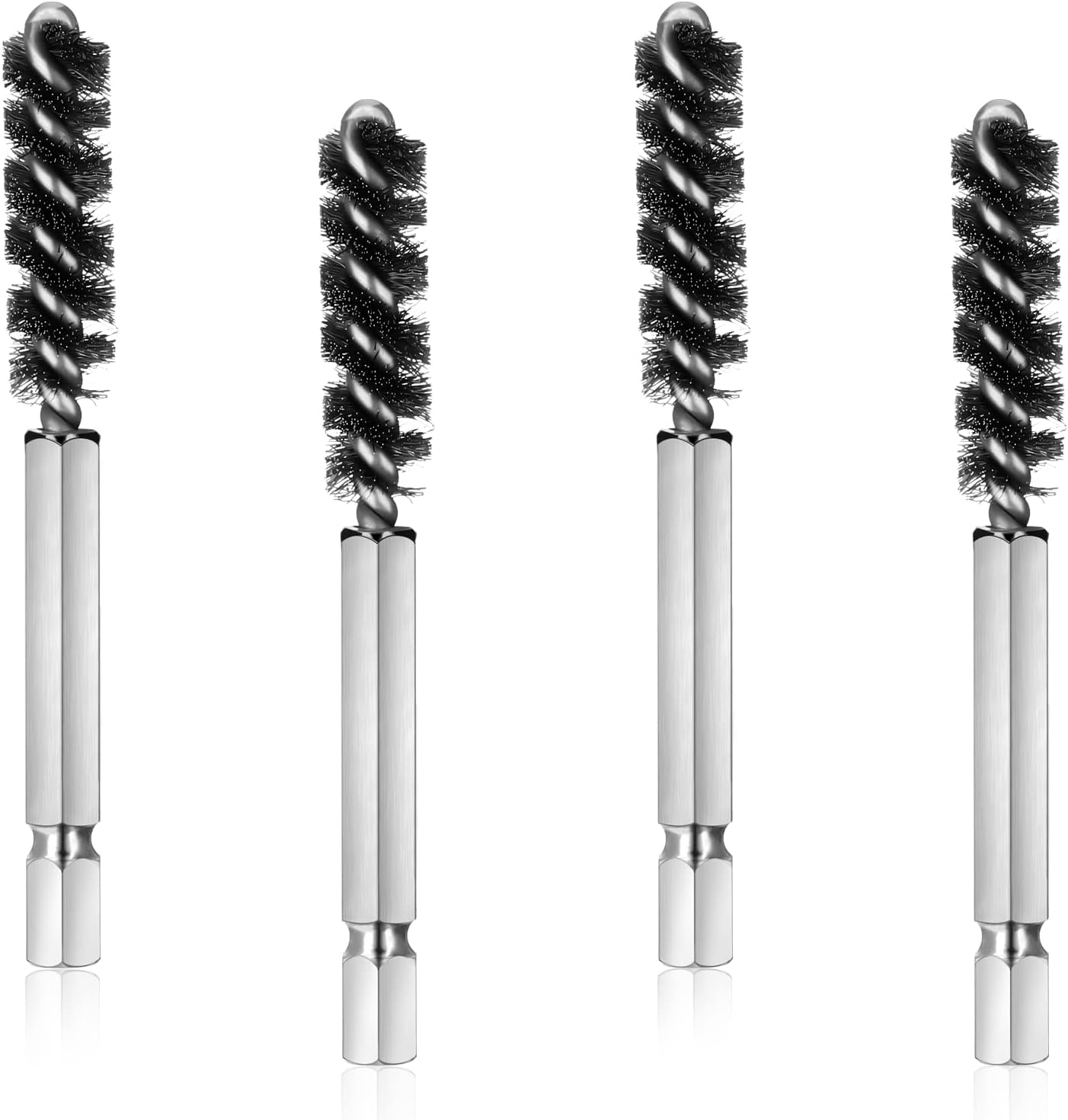 Hotop Golf Clubs Head Hosel Brush Golf Club Brush Wire Brush Cleaning Tool Electric Drill Wire Brush for Iron and Wood (4 Pieces)