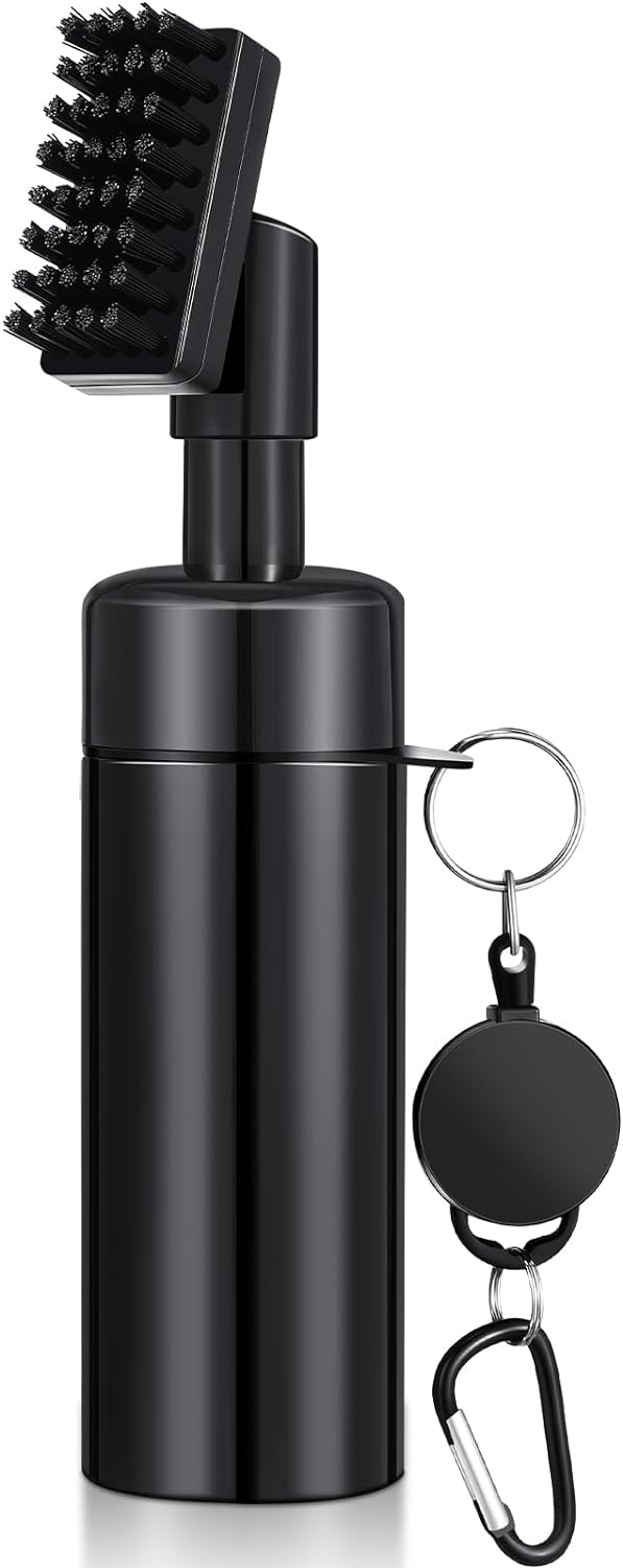 Golf Club Cleaner Brush, Water Spray Golf Cleaner Tool, Retractable Golf Cleaner Accessories with 4 oz of Bottle