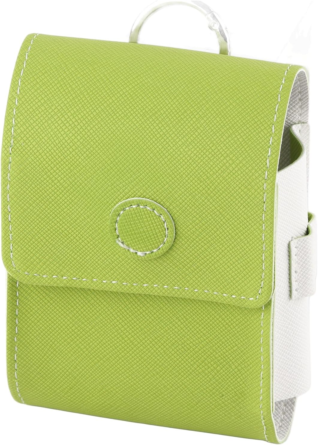VGEBY Golf Rangefinder Case, Waterproof Universal Range Finder Carry Bag with Belt Clip Button Closure Green White