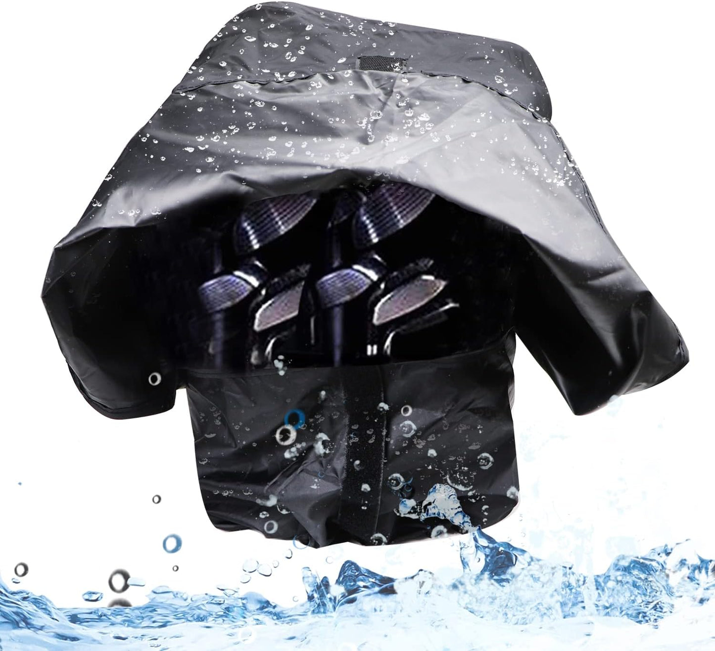 Golf Bag Rain Cover,Rain Hood Cover for Most Golf Club Bags,Carry Cart,Waterproof Dustproof Cover
