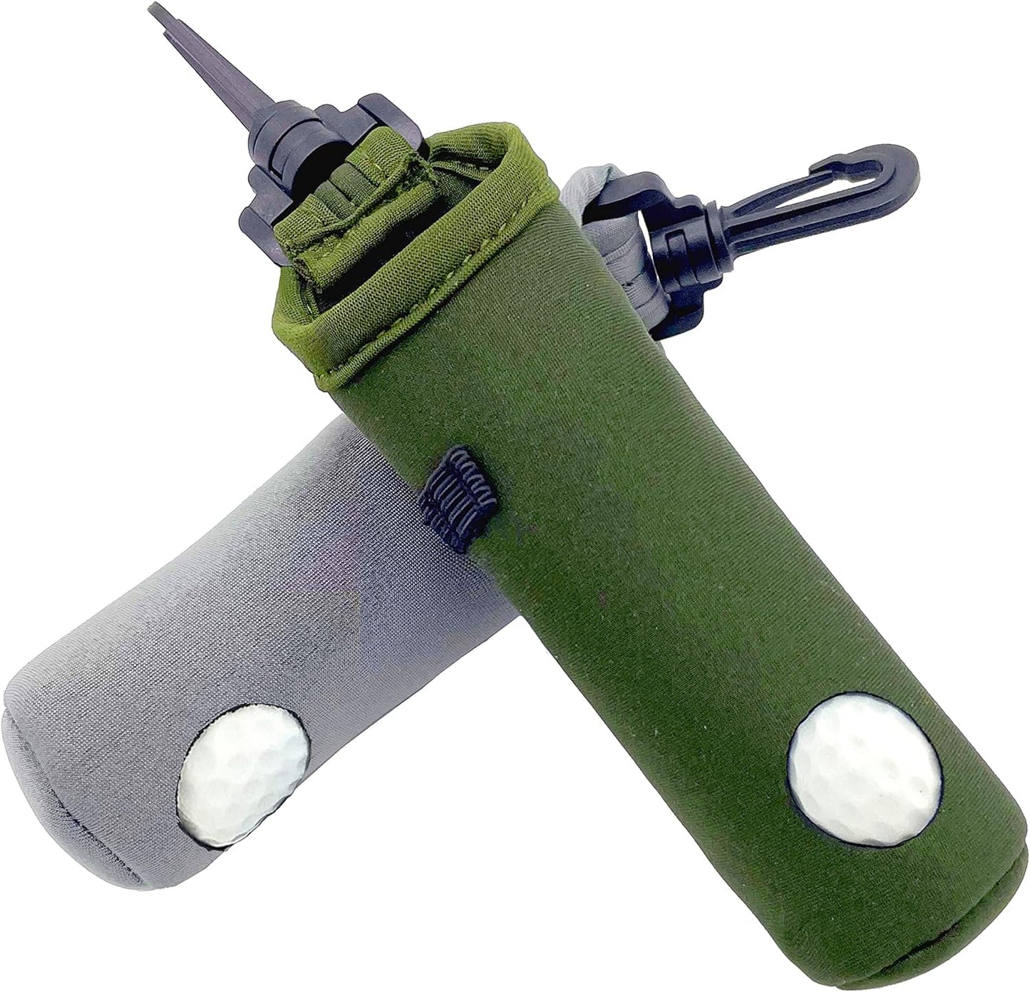 Silfrae Golf Ball Pouch Neoprene Golf Ball Carry Bag Golf Tee Holder