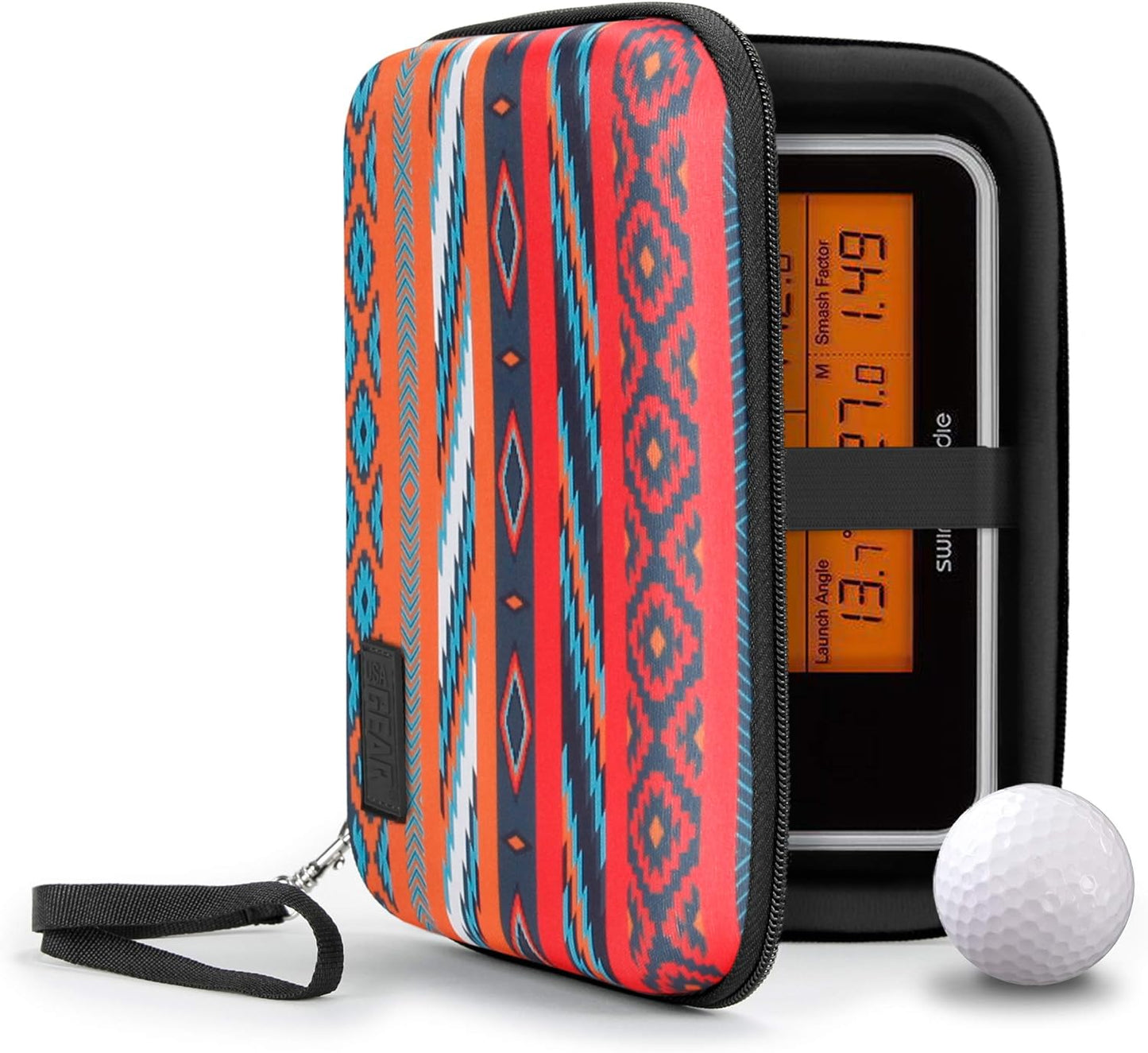 USA Gear Golf Monitor Case - Swing Caddie Case Compatible with Swing Caddie SC300, SC200 Plus, and More Golf Accessories