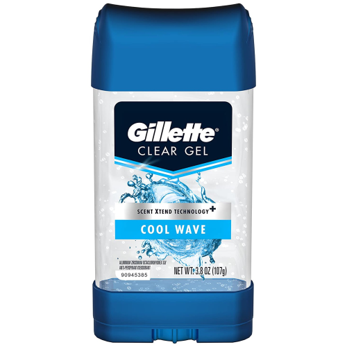 Gillette Anti-Perspirant Deodorant Clear Gel, Cool Wave, 3.8 Ounce