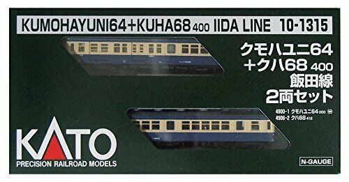 Kato 10-1315 Kumohayuni 64, Kuha68-400 Iida Line 2 Cars Set N Scale