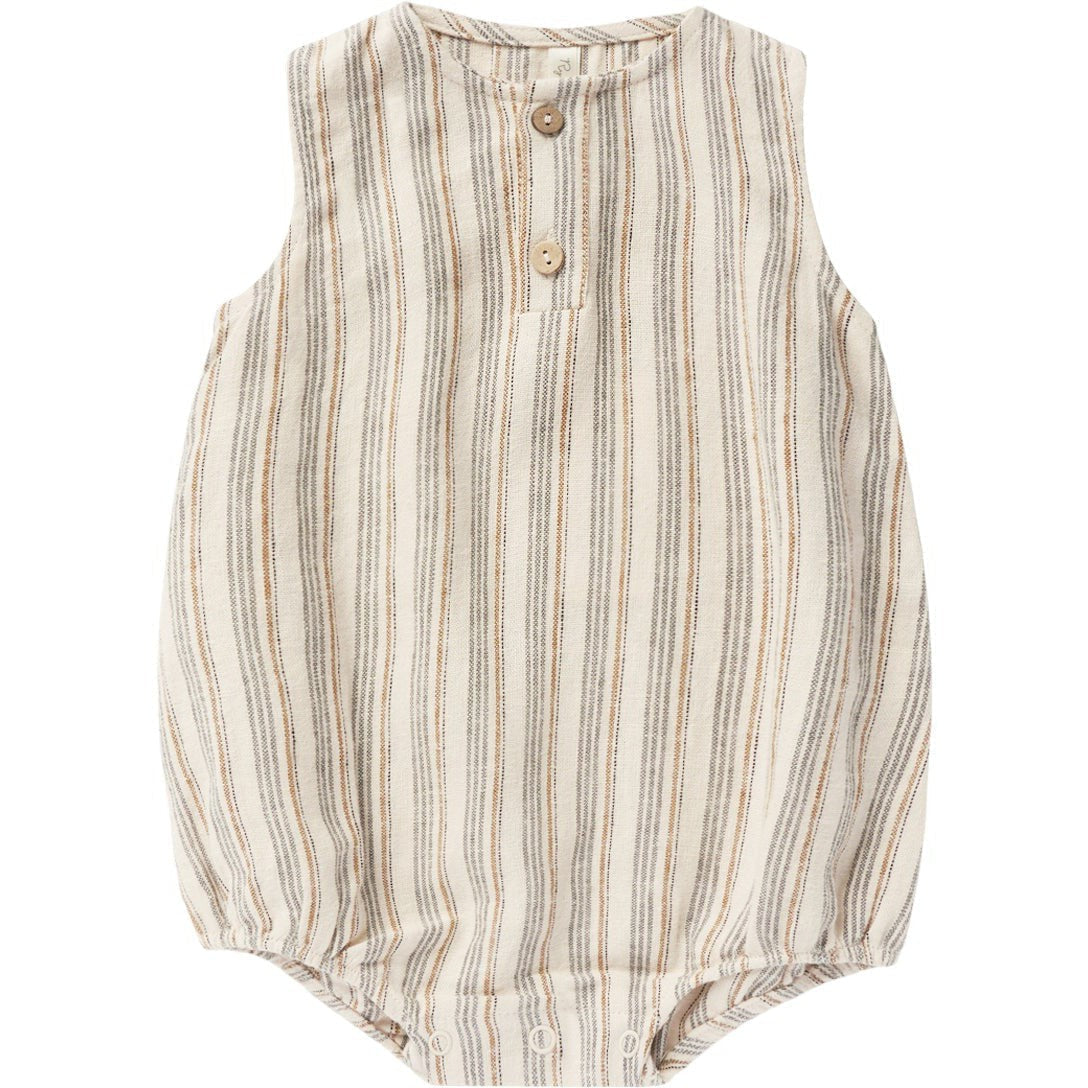 Rylee + Cru Beau Romper | Nautical Stripe