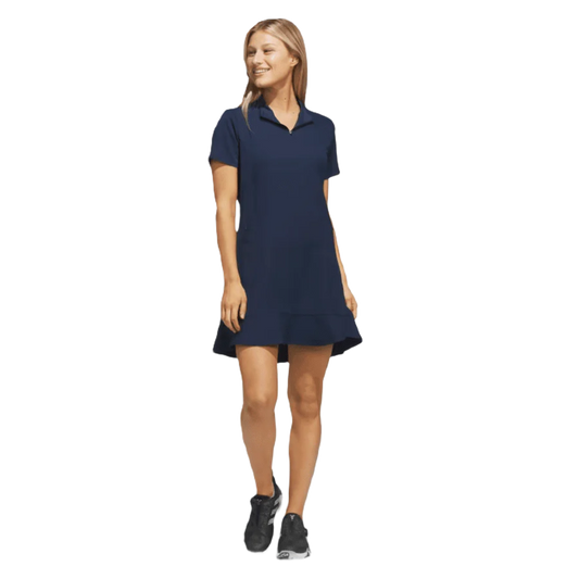 Adidas Ladies Frill Dress - Blue