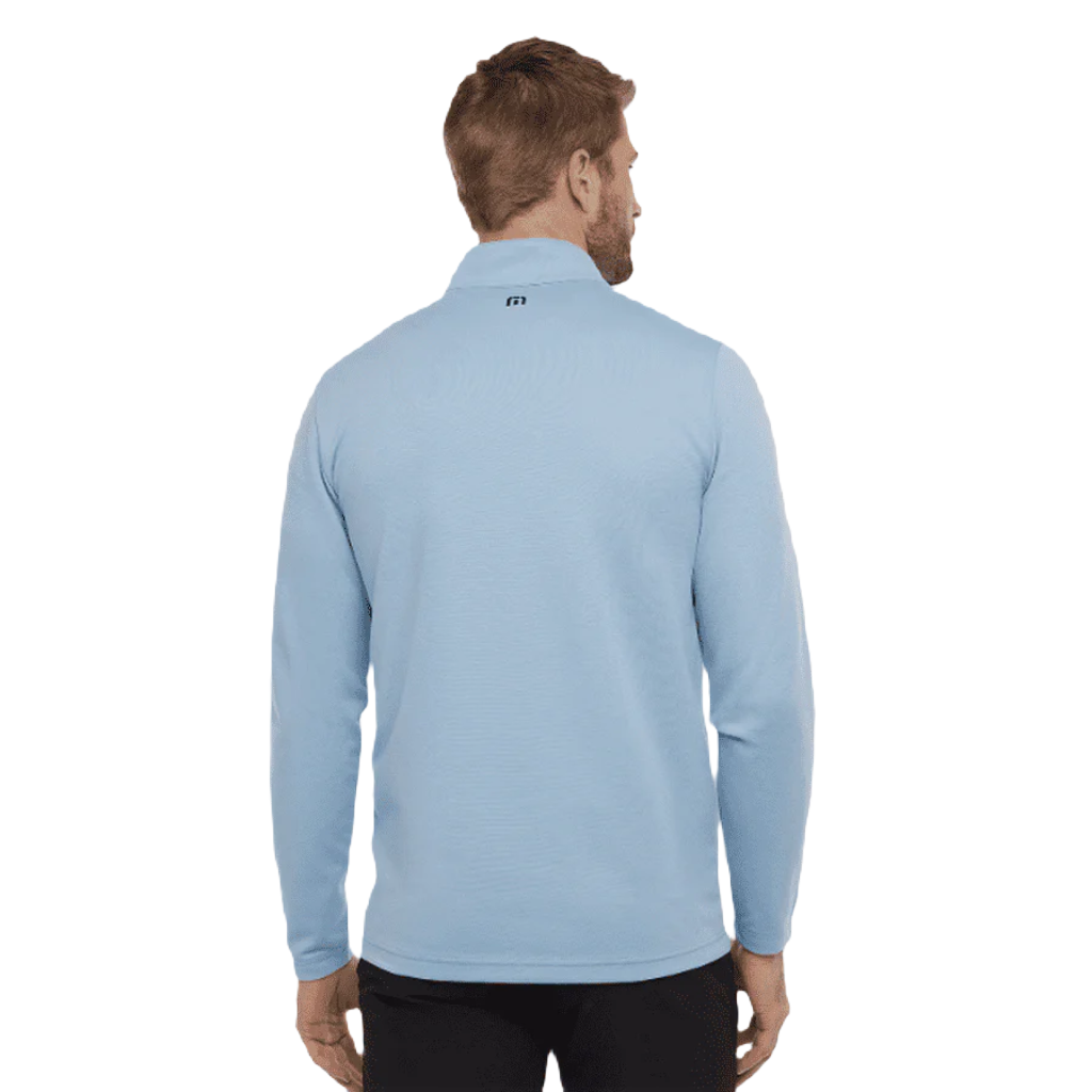 Travis Mathew Upgraded Striped Quarter Zip - Blue