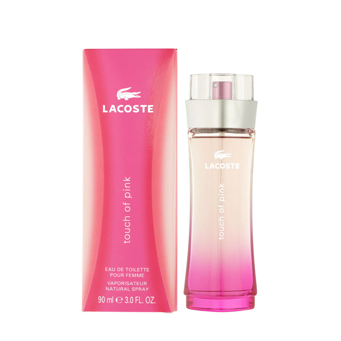 Touch of Pink for Women by Lacoste Eau De Toilette Spray 3.0 oz