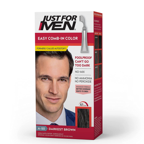 Just For Men Auto Stop Hair Color Darkest Brown Hair Color for Men