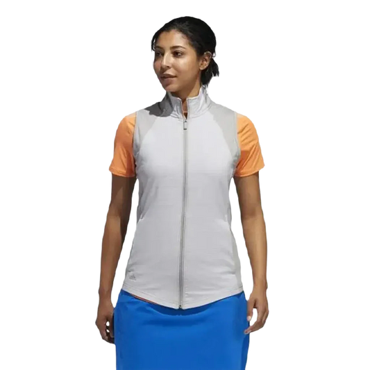Adidas Ladies Full Zip Vest - Grey