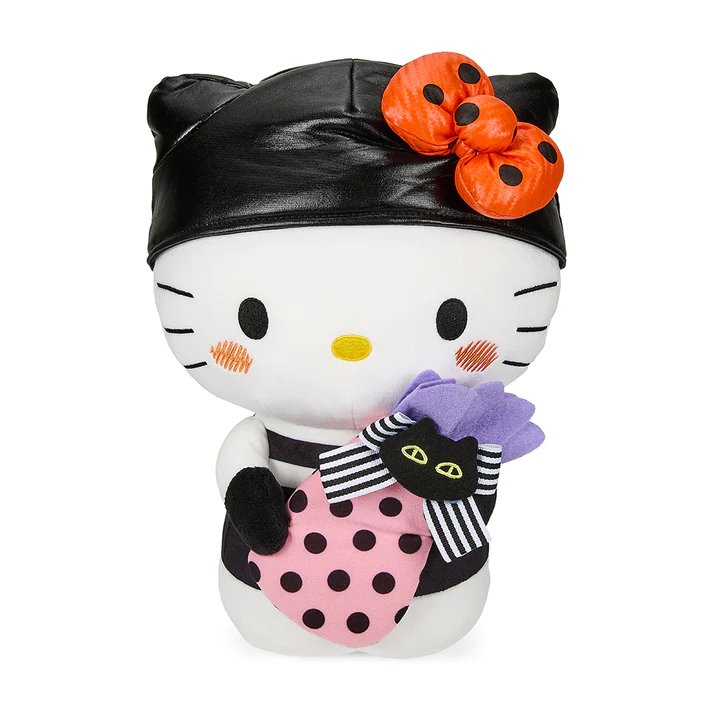 Kidrobot Sanrio 13" Hello Kitty Halloween Bandit Plush Toy