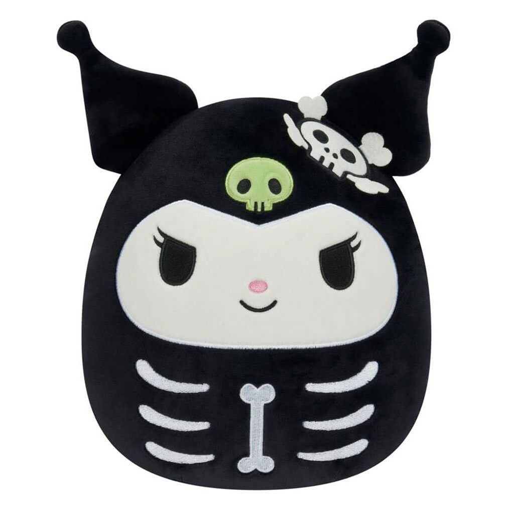 Squishmallows Sanrio 8" Halloween Kuromi Skeleton Plush Toy