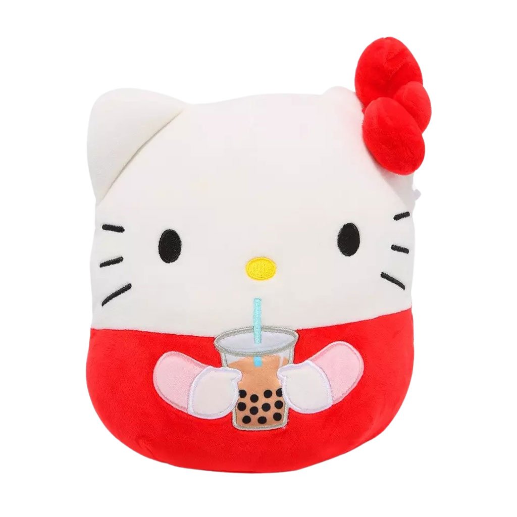 Squishmallows Sanrio 8" Hello Kitty Boba Tea Plush Toy