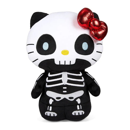 Kidrobot Sanrio Glow in the Dark 13" Hello Kitty Skelebones Plush Toy