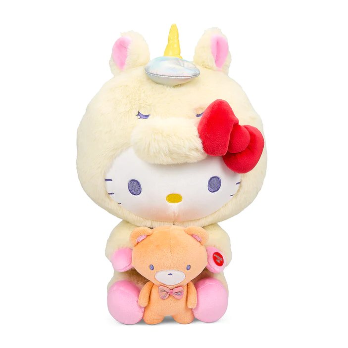 Kidrobot Sanrio 13" Hello Kitty Light-Up Unicorn Plush Toy