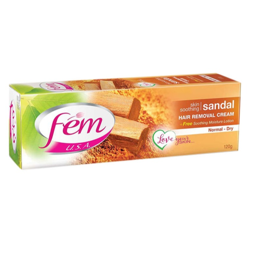 Fem Hair Removal Cream Skin Soothing Sandal 4.2oz