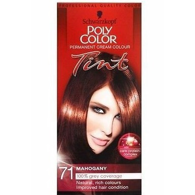 SCHWARZKOPF POLY COLOR TINT 71 MAHOGANY PERMANENT CREAM COLOUR