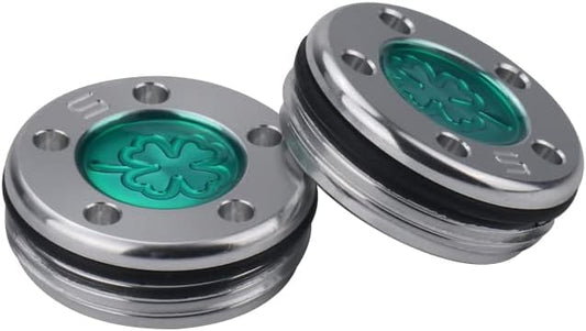 Golf Custom Putter Screws Weights Green Lucky Four-Leaf 2PCS(5g 10g 15g 20g 25g 30g 35g 40g 45g) Compatible with Titleist Scotty Cameron Golf Club Heads Putters Newport
