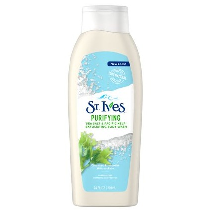 St. Ives Purifying Body Wash Sea Salt and Kelp 24 oz