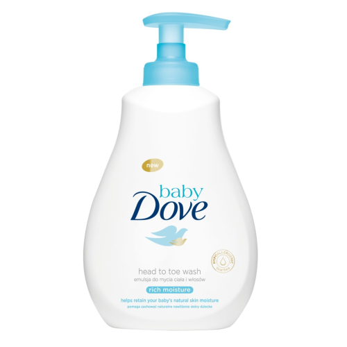 Dove Baby Hypoallergenic Head to Toe Wash Pump, Rich Moisture, 200 ML