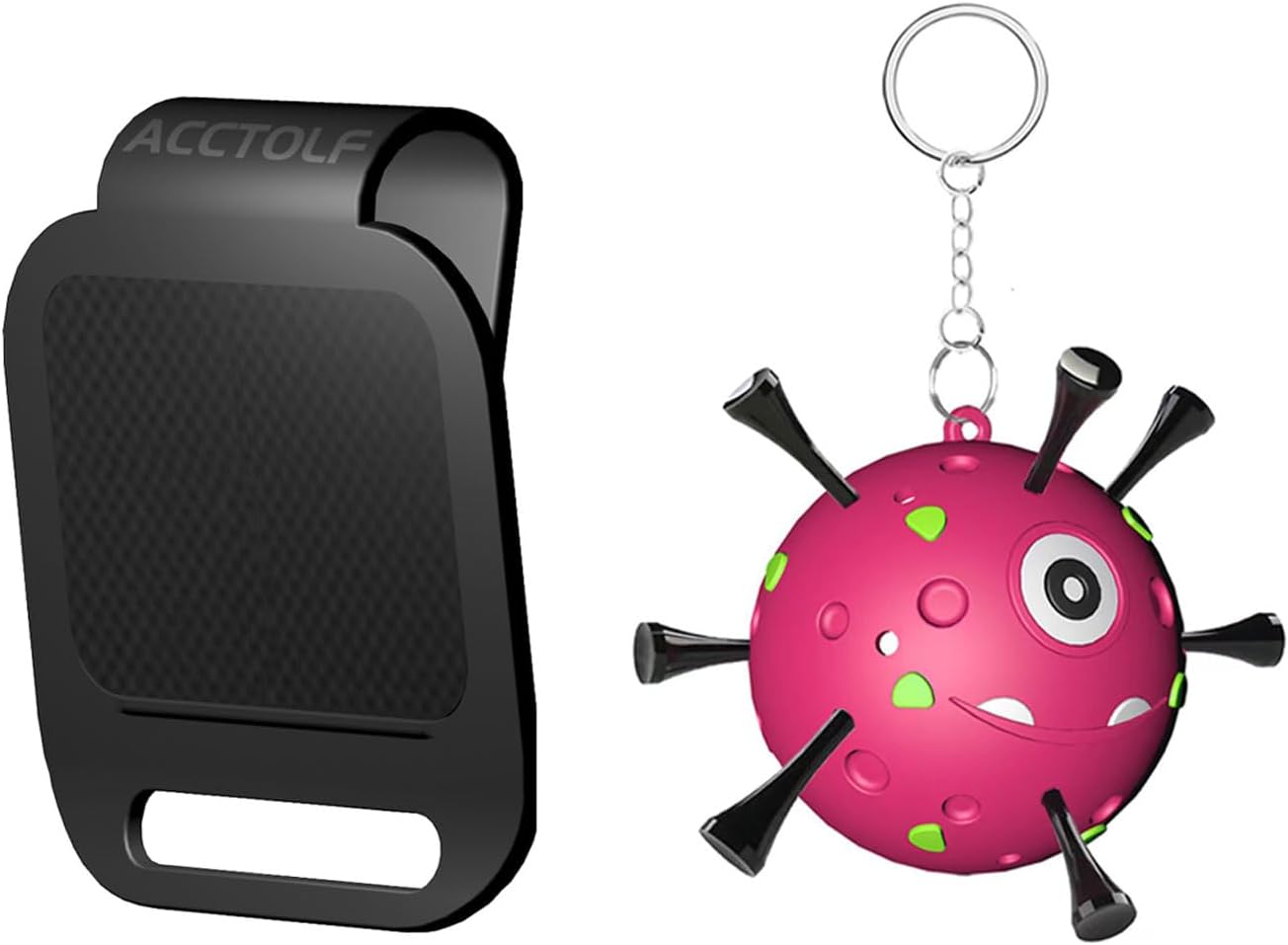 Golf Bag Metal Landing Pad with Golf Tee Holder, Golf Gift Accessories for Golfer Men Women, Golfing-Essential Accessory for Golf Club Bag