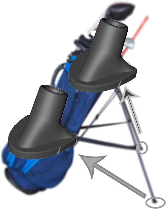 Golf Bag Stand Replacement Feet, 2Pack Portable Detachable Golf Bag Feet Replacement for Golf Bag Necessary Accessories