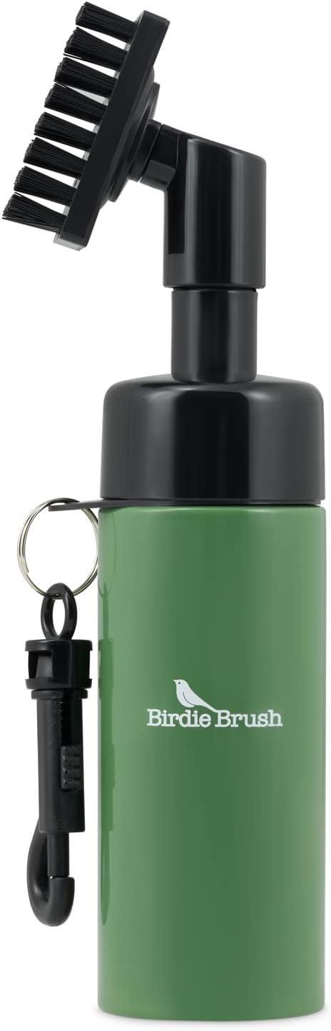 The Effortless Golf Club Groove Cleaning Brush with Built in Water Spray
