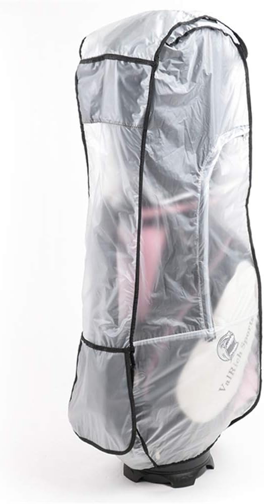 Golf Bag Rain Cover,PVC Clear Rain Cover for Golf Bag,Golf Bag Rain Protection Cover for Golf Push Carts,Waterproof Hood for Golf Bag,Heavy Duty Club Bags Raincoat for Golfer