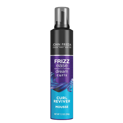 John Frieda Frizz Ease Curl Reviver Mousse, Enhances Curls, Soft Flexible Hold, Mousse for Curly or Frizzy Hair, 7.2 Ounces