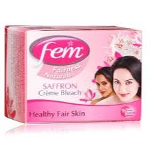 Fem Herbal Fairness Saffron & Milk Cream Bleach 64g