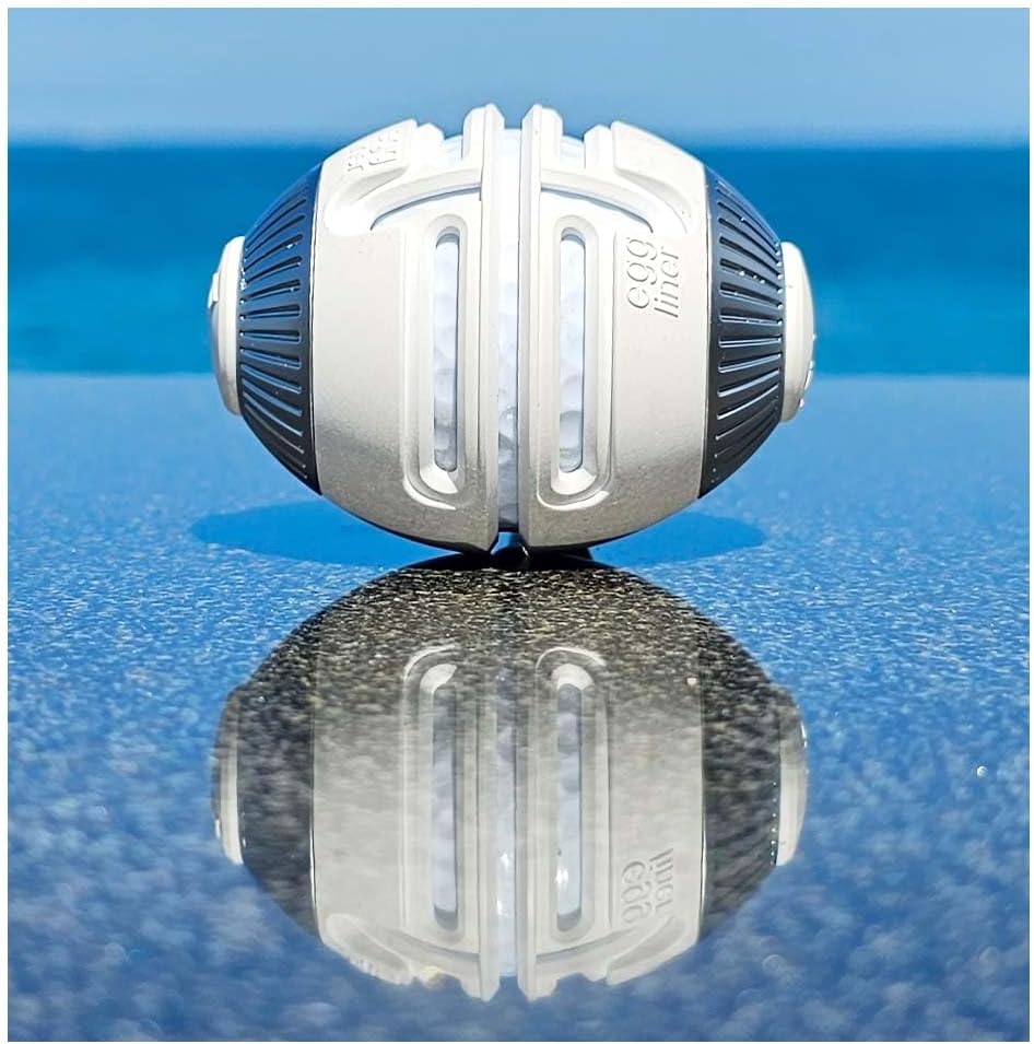 Birdle79 Golf Club Bag Accessory-White Egg Liner- Golf Ball Holder - Attaches to Golf Club Bag - Create Your Lines Anytime - Reduces Putting Strokes by 3 - Premium Gift Box+ 1ea Golf Ball+3ea Marker