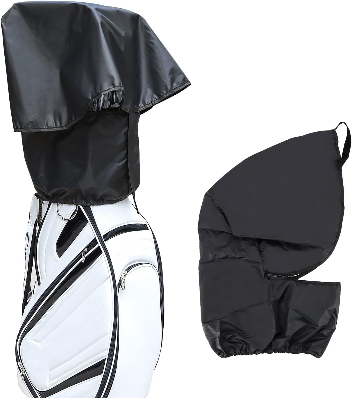 Golf Bag Rain Hood Waterproof Golf Bag Rain Cover for Golf Club Bags Fit Almost All Golfbags or Carry Cart