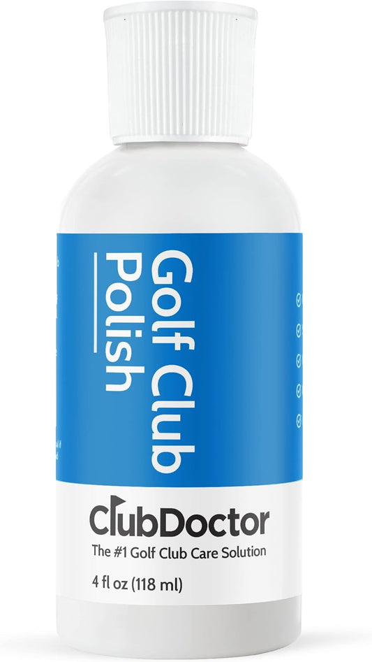 Club Doctor Golf Club Polish - Restore, Polish, and Shine Your Irons, Drivers, Putters, and Woods - Removes Scratches, Scuffs, Skymarks, and More - Golf Club Polishing and Cleaning Kit