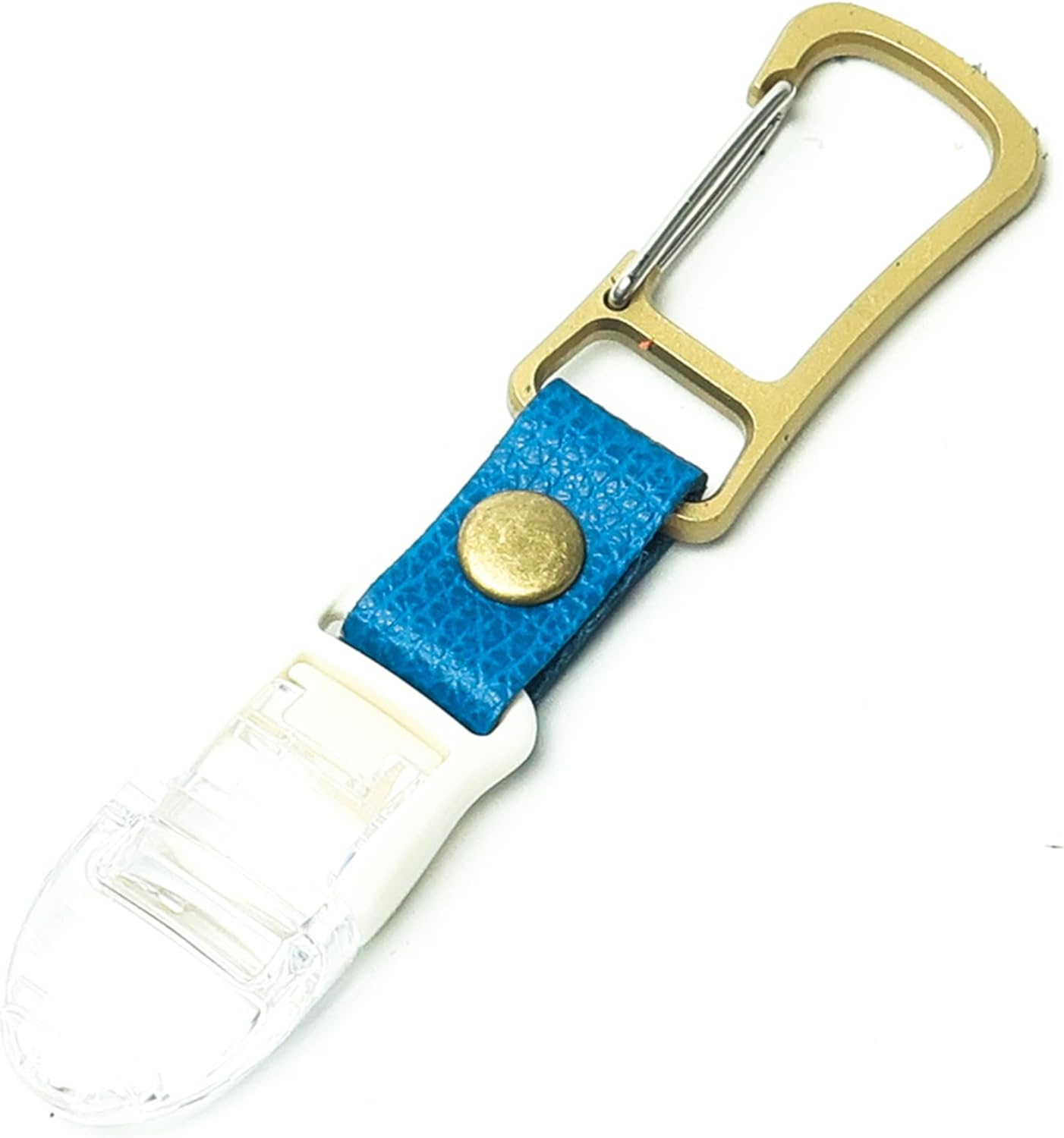 Reboot Golf Golf Putter Cover Holder with Brass Carabiner, Genuine Leather Belt, and Plastic Clip