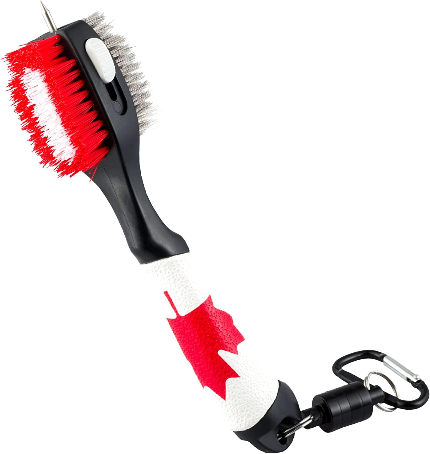 Practical Magnetic Clip Golf Brush - Canada Flag Design for Any Golfer