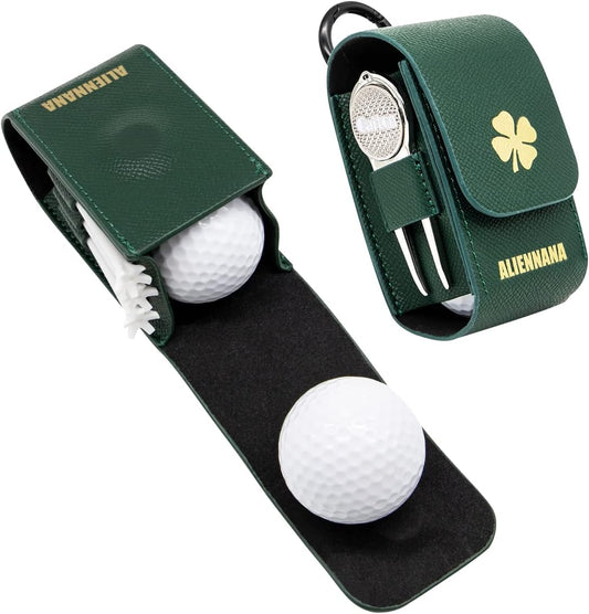 Golf Ball Bag Practical Portable Golf Ball Case Waist Holder Bag Hook Clip Holding Balls Tees Storage Pouch