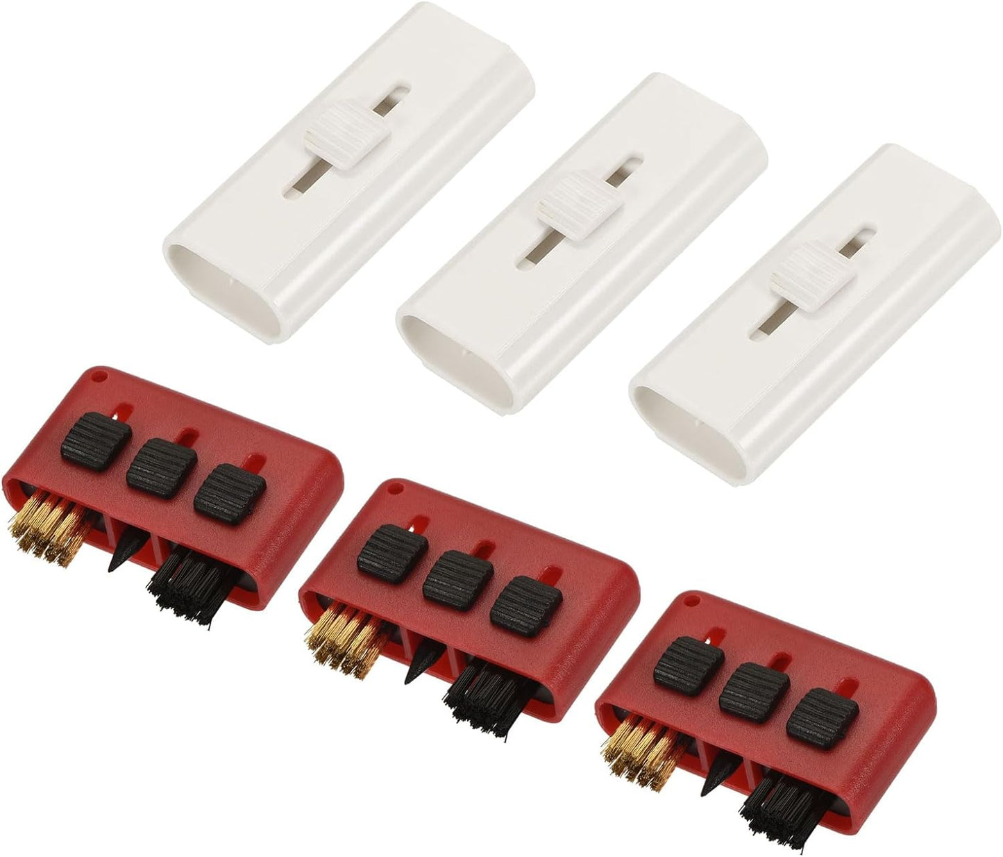 MECCANIXITY Golf Club Brush Set10mm15mm Nylon Brass Brush for Golf Clubs Pack of 6