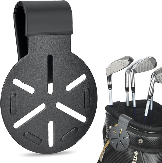 Golf Metal Landing Pads, Golf Steel Hub for Magnetic Accessories, Golf Bag Attachment with Silicone Sleeve for Golf Clubs Shaft Protective