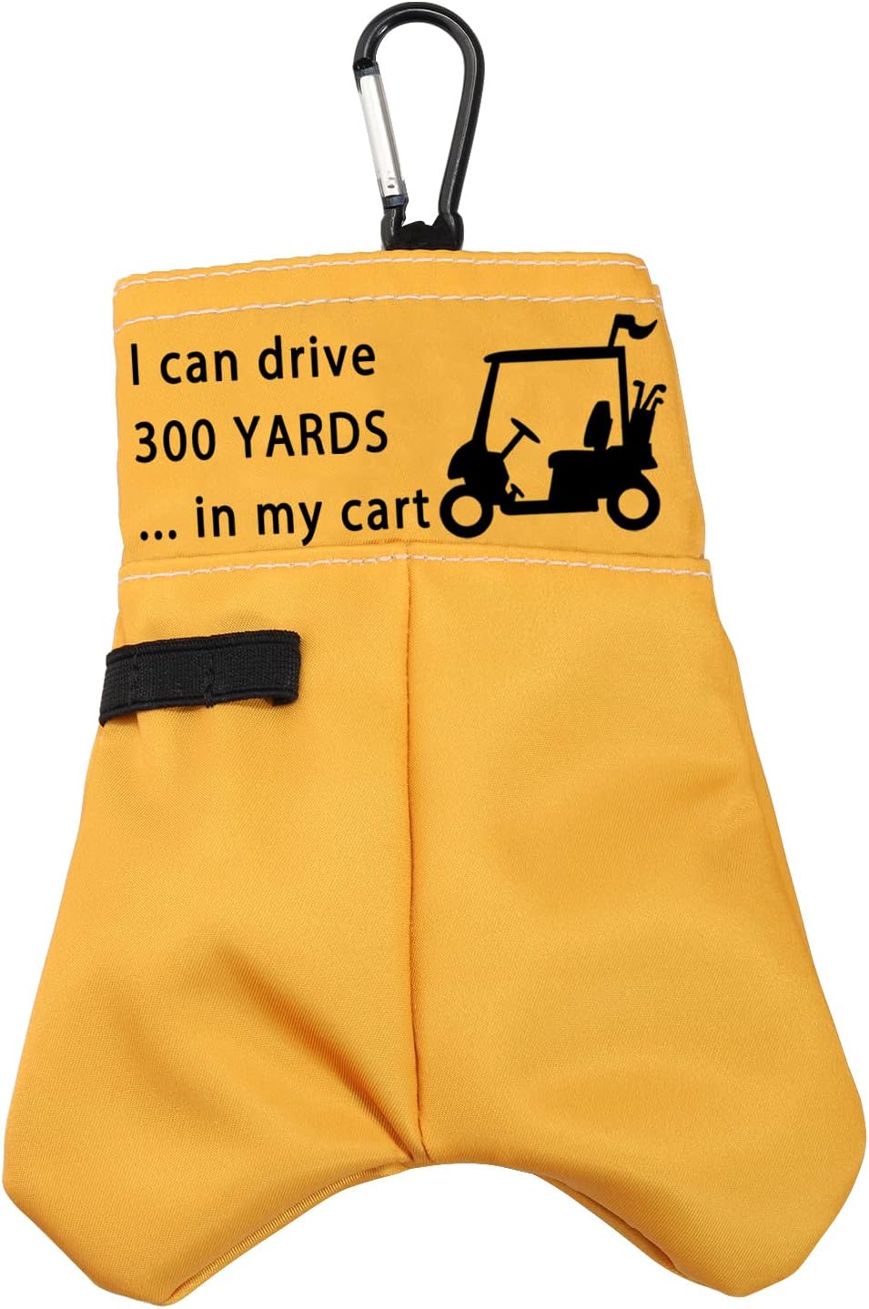 Funny Golf Gift I Can Drive 300 Yards in My Cart Golf Ball Storage Bag Golf Club Gift Ball Pouch Sack Gag Gift