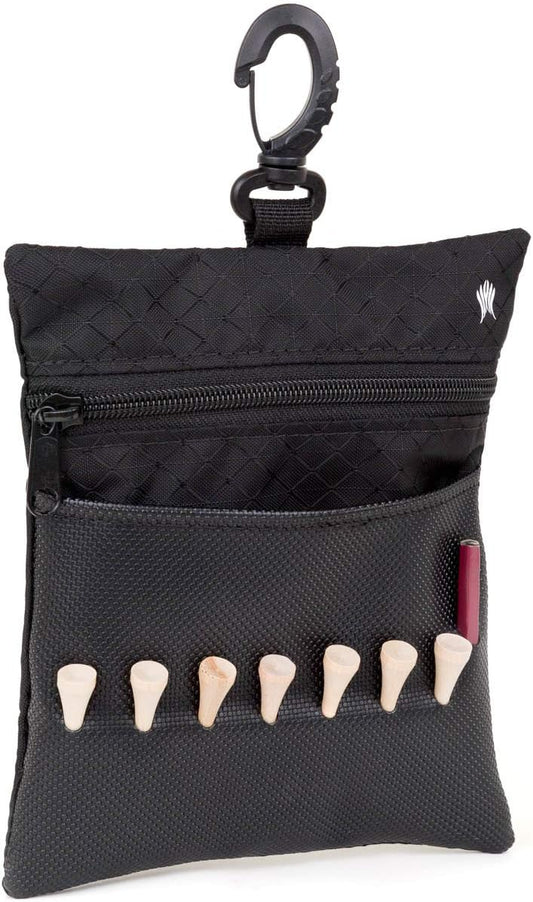 Golf Tee Bag - Store Your tees, Golf Balls, scorecard, and Pencil. Great Gift for Golfers!