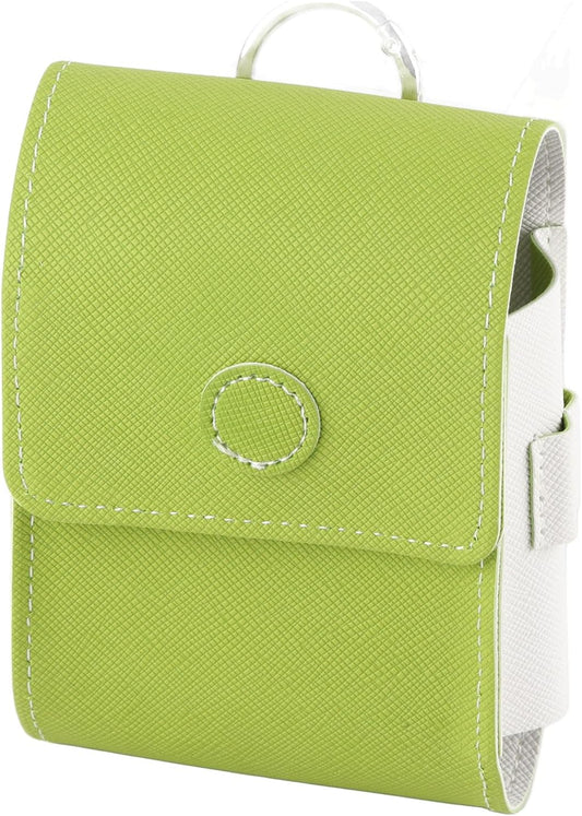 VGEBY Golf Rangefinder Case, Waterproof Universal Range Finder Carry Bag with Belt Clip Button Closure Green White