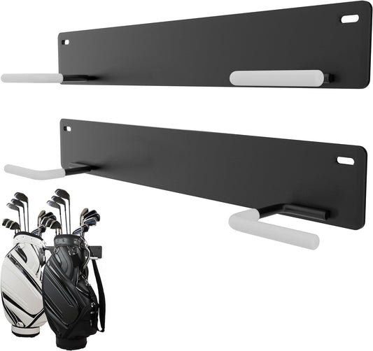 Golf Bag Wall Mount Rack,Durable Golf Storage Organizer,Golf Bag Storage Rack for Garage Wall,Golf Bag Hangers,Golf Club Wall Mount Rack,Blat Blat Golf Bag Organizer-All for Expand Storage Space
