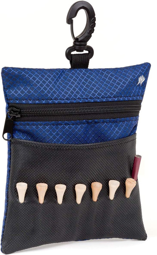 Golf Tee Bag - Store Your tees, Golf Balls, scorecard, and Pencil. Great Gift for Golfers!