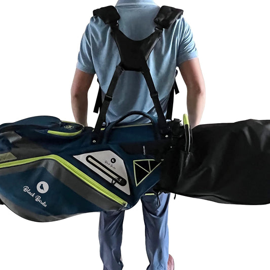 Golf Bag Strap Replacement Comfort Breathable Double Shoulder Adjustable Waterproof Thick Paded Strap Padded Golf Stand Bag Strap for All Brands